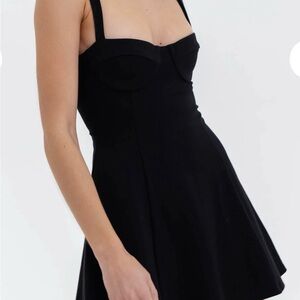 Selkie Black Mini Dress